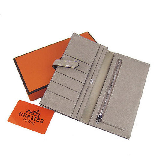 Luxury Hermes Wallet H008 Wallet Grey