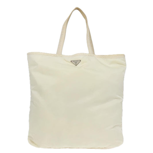 Luxury Prada Robot Tote Bag Nylon White 93014
