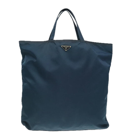 Luxury Prada Robot Tote Bag Nylon Navy 93015