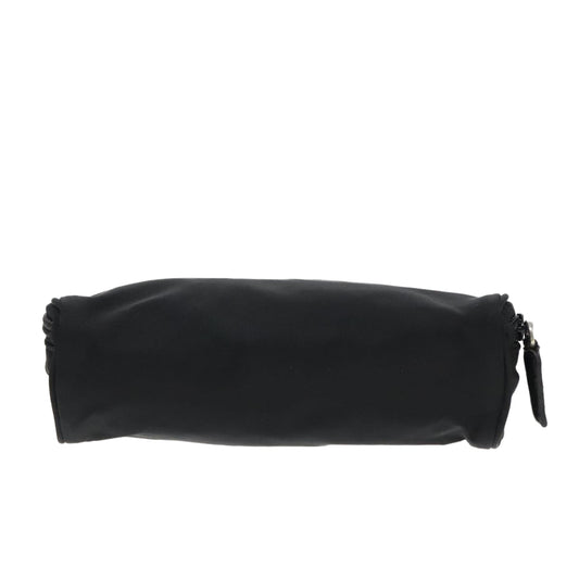 Luxury Prada Vanity Pouch Nylon Black Silver 93039