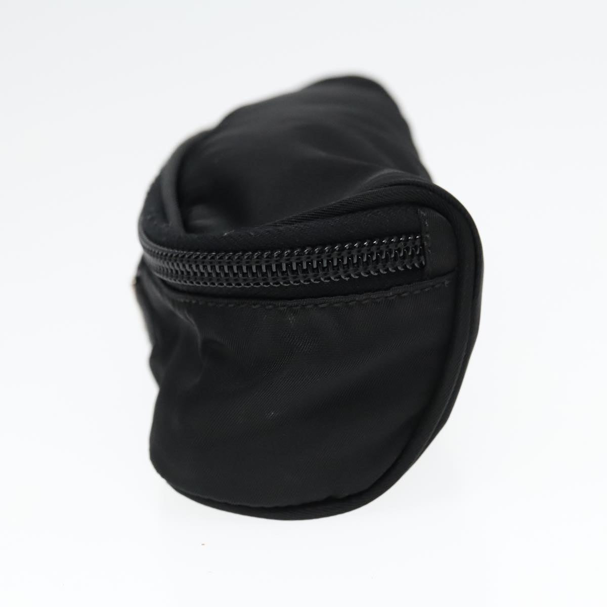 Luxury Prada Vanity Pouch Nylon Black Silver 93039
