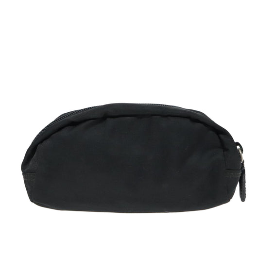 Luxury Prada Mini Pouch Nylon Black Silver 93040