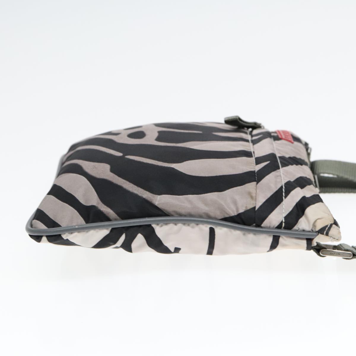 Luxury Prada Sports Shoulder Bag Nylon White Black Silver 93334