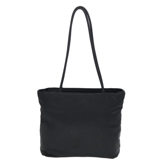 Luxury Prada Tote Bag Nylon Black Silver 93362