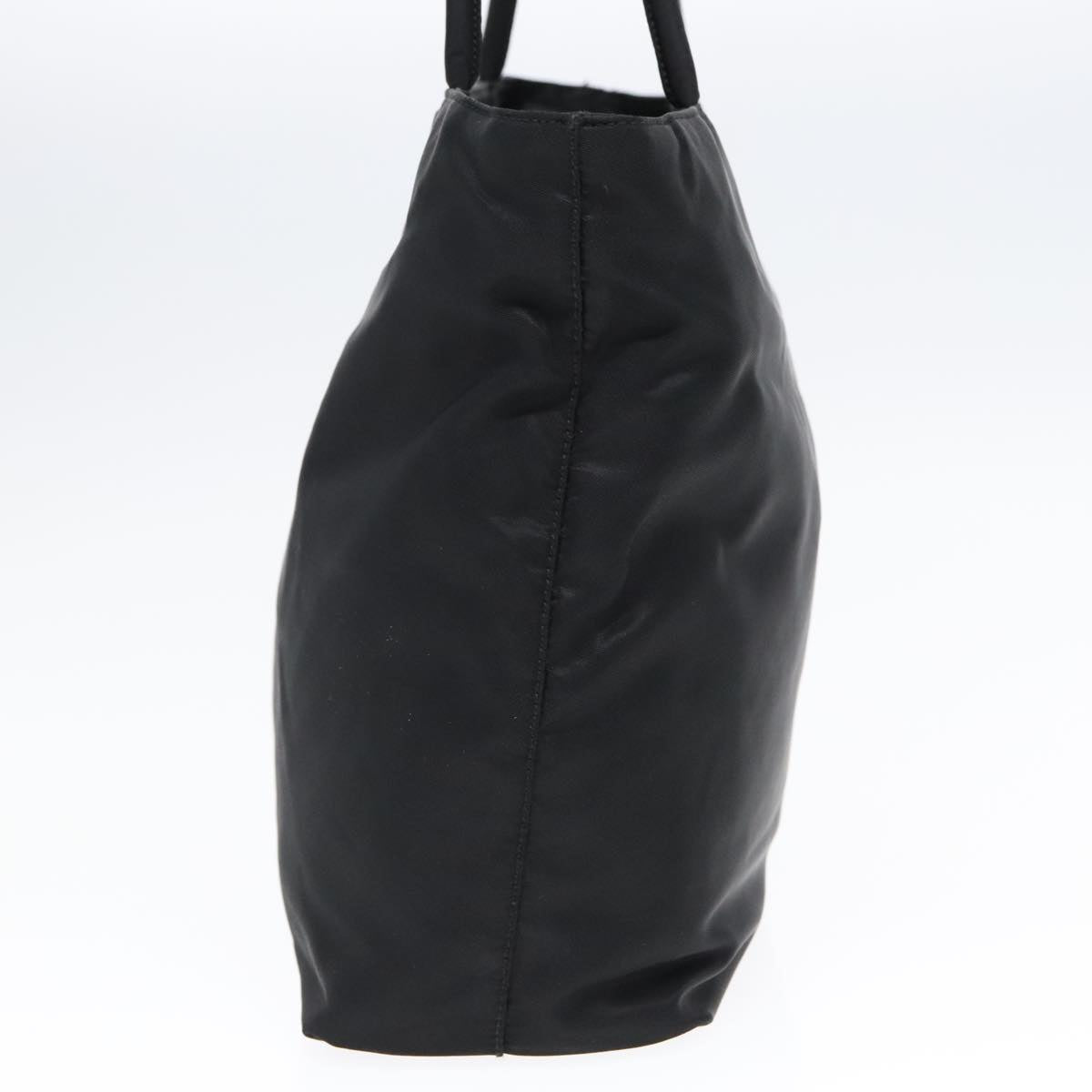 Luxury Prada Tote Bag Nylon Black Silver 93362