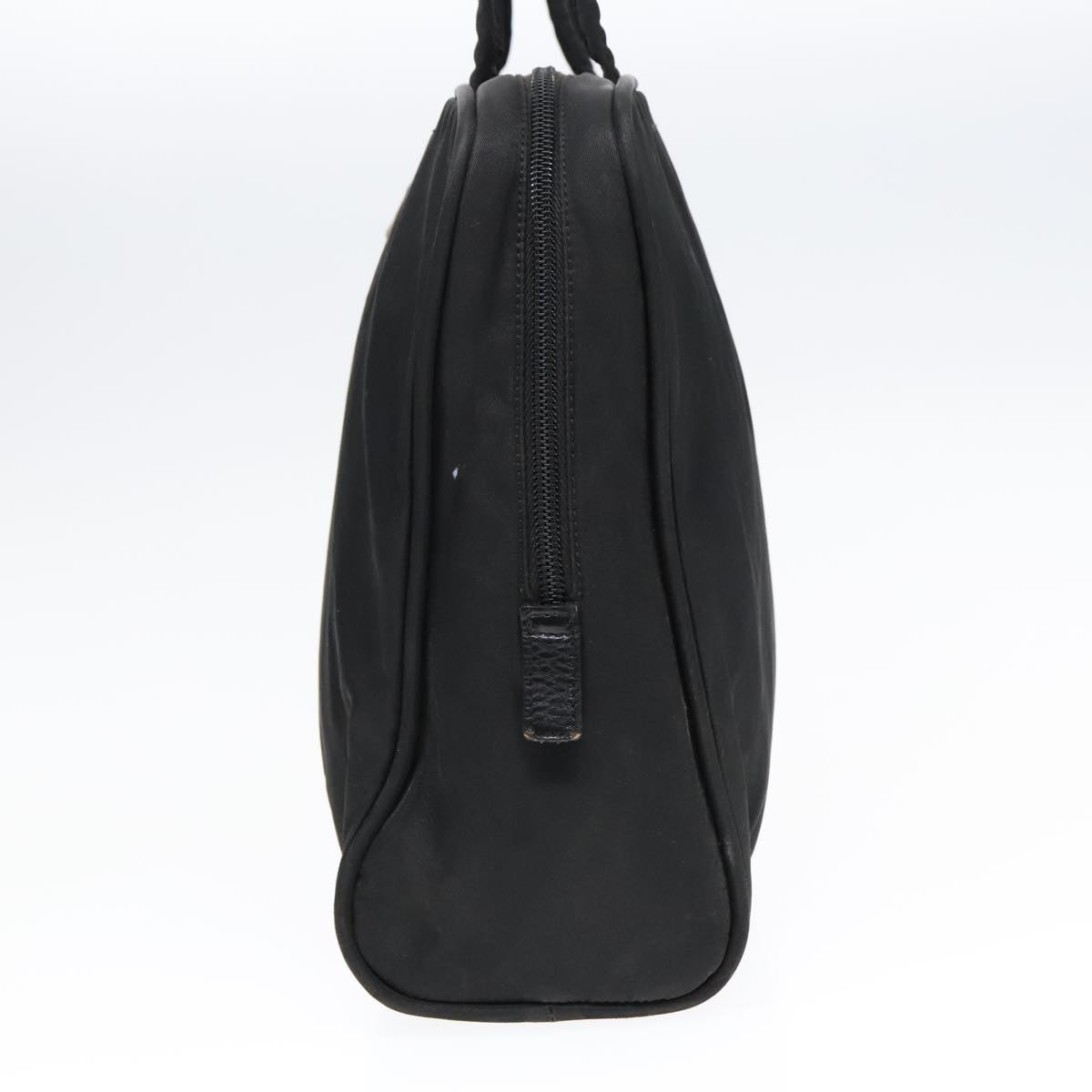 Luxury Prada Hand Bag Nylon Black Silver 93363