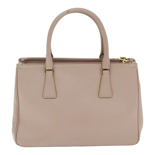 Luxury Prada Galleria Hand Bag Safiano leather 2way Pink Gold 93578