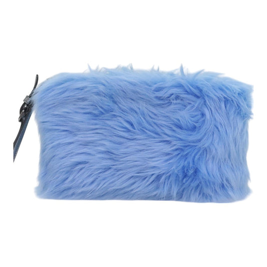Luxury Prada Clutch Bag Blue Silver 93800A