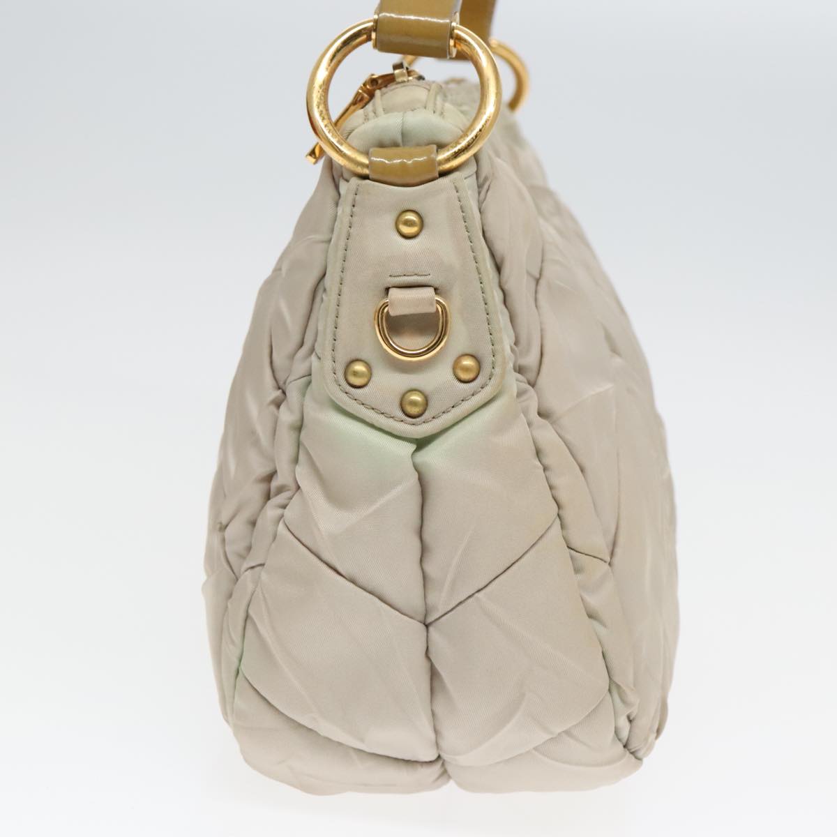 Luxury Prada Hand Bag Nylon Beige 93871
