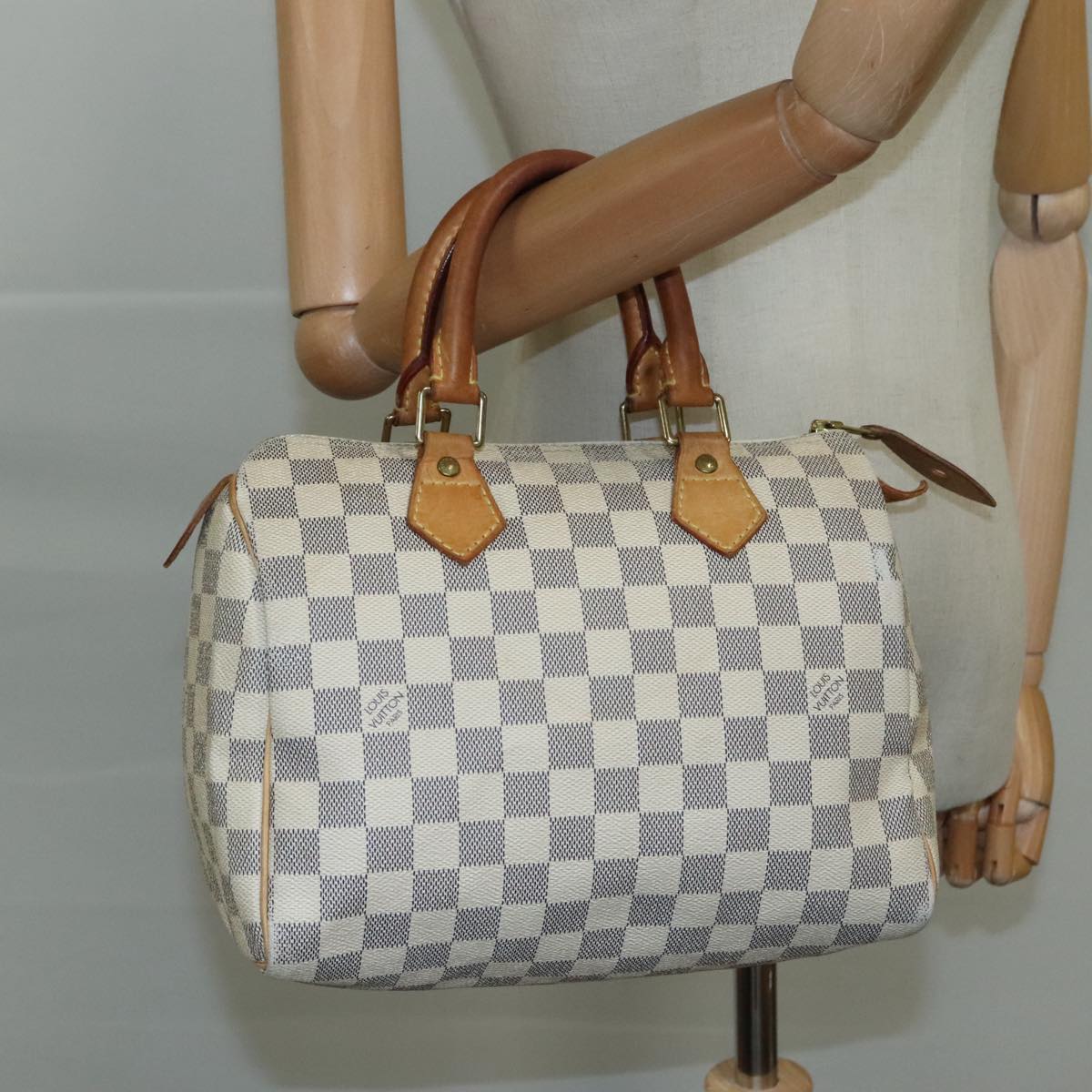 LOUIS VUITTON Damier Azur Speedy 25 Hand Bag N41534 LV 93906