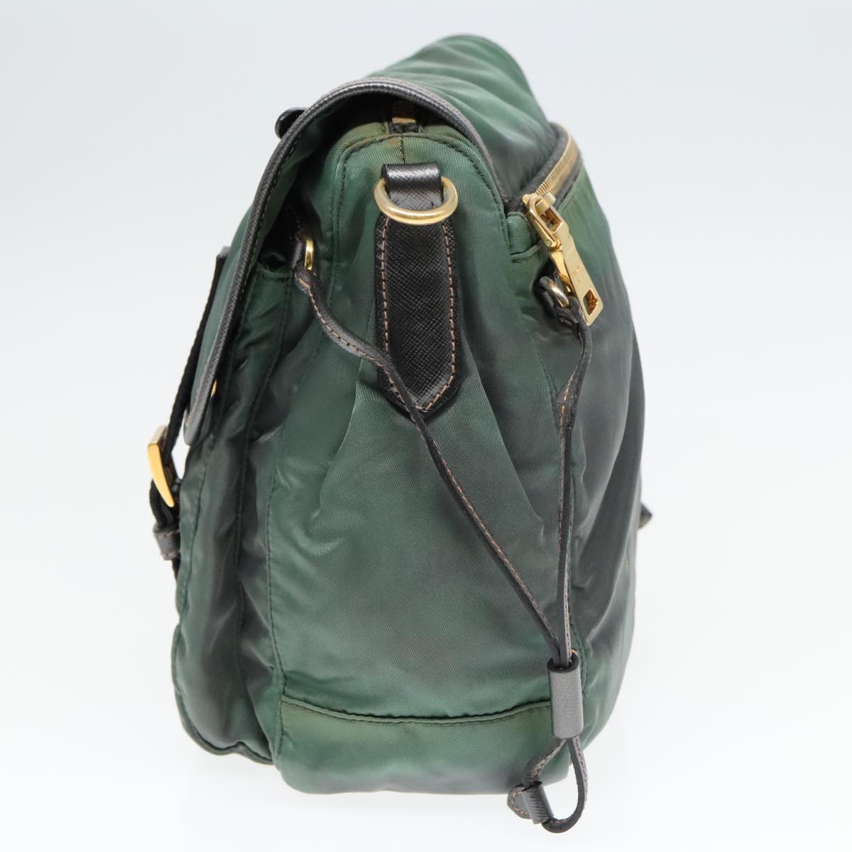 Luxury Prada Shoulder Bag Nylon Green 93999