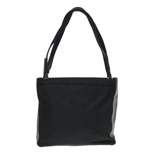 Luxury Prada Tote Bag Nylon Black Silver 94044