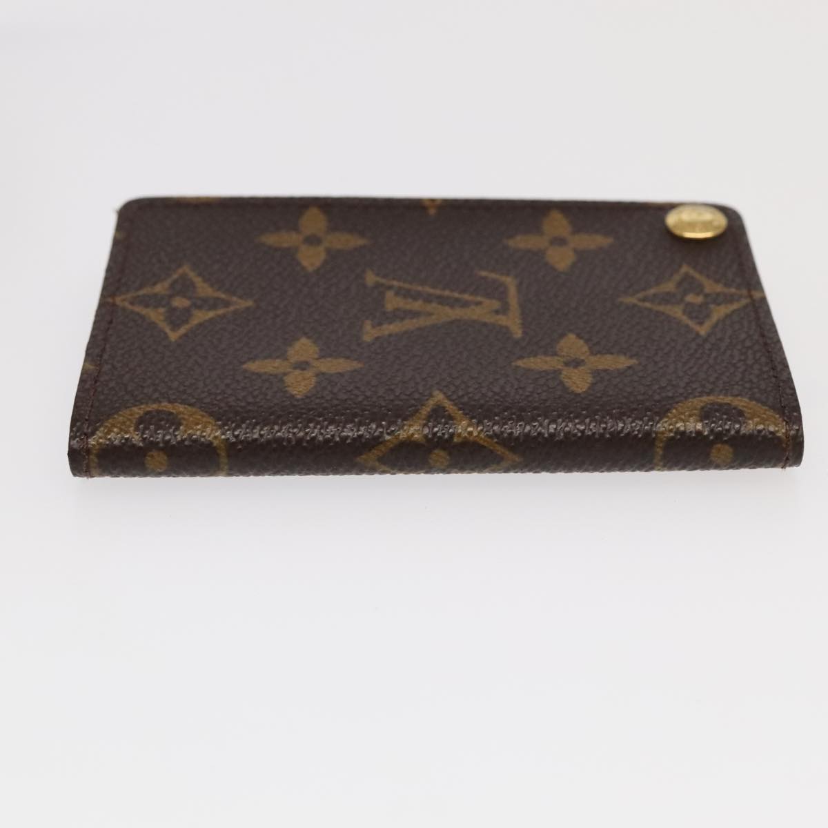 LOUIS VUITTON Monogram Porte Cartes Credit Pression Case M60937 LV 94111