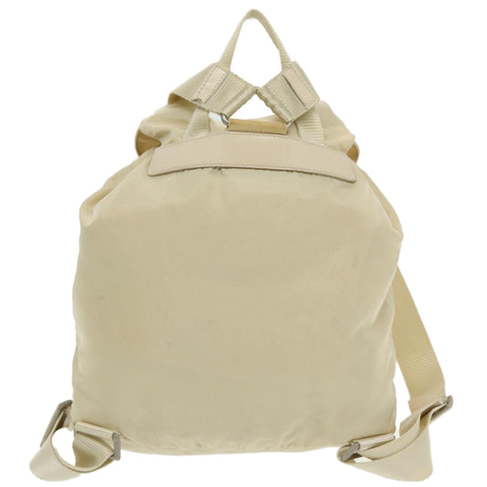 Luxury Prada Backpack Nylon White Silver 94142