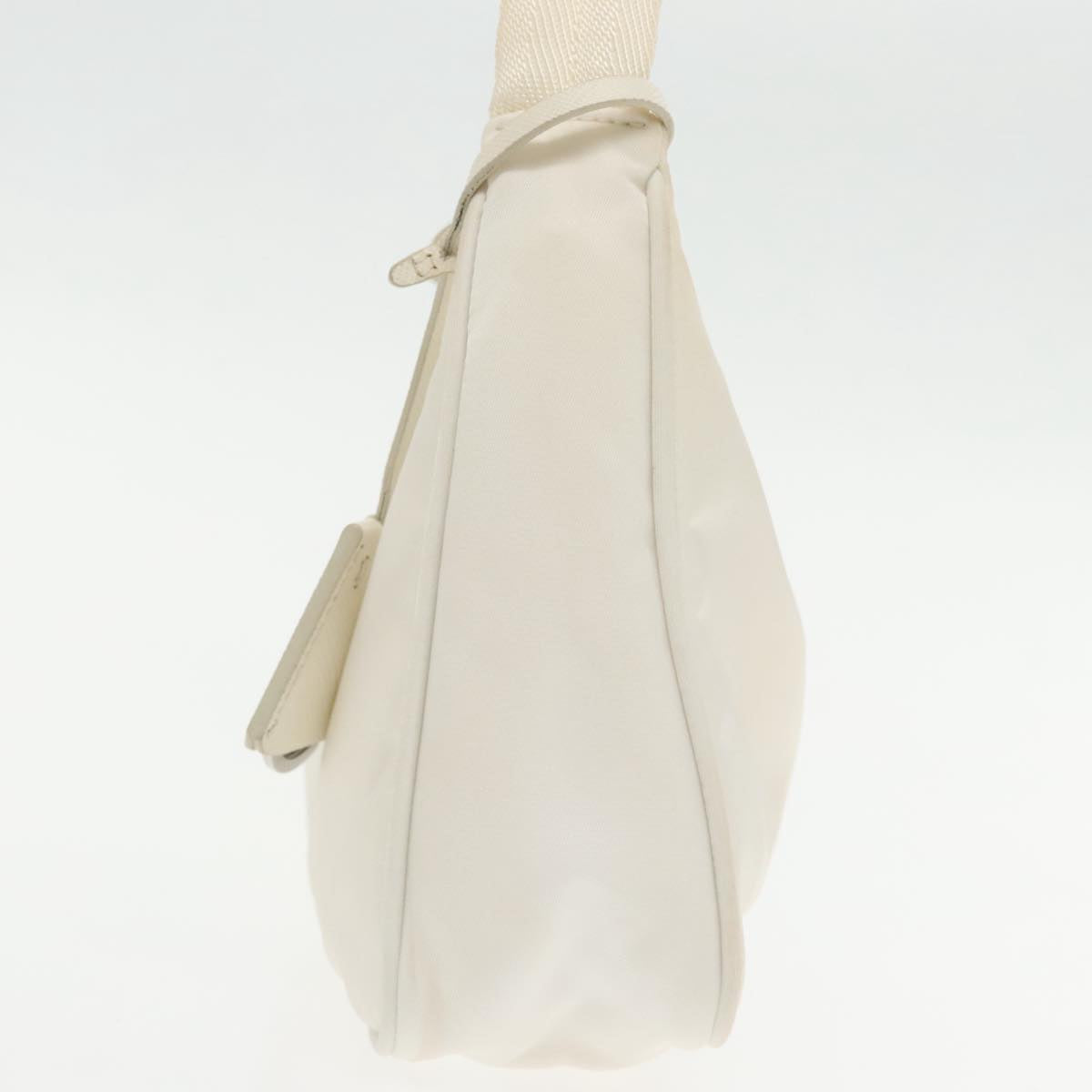 Luxury Prada Hand Bag Nylon White Silver 94394