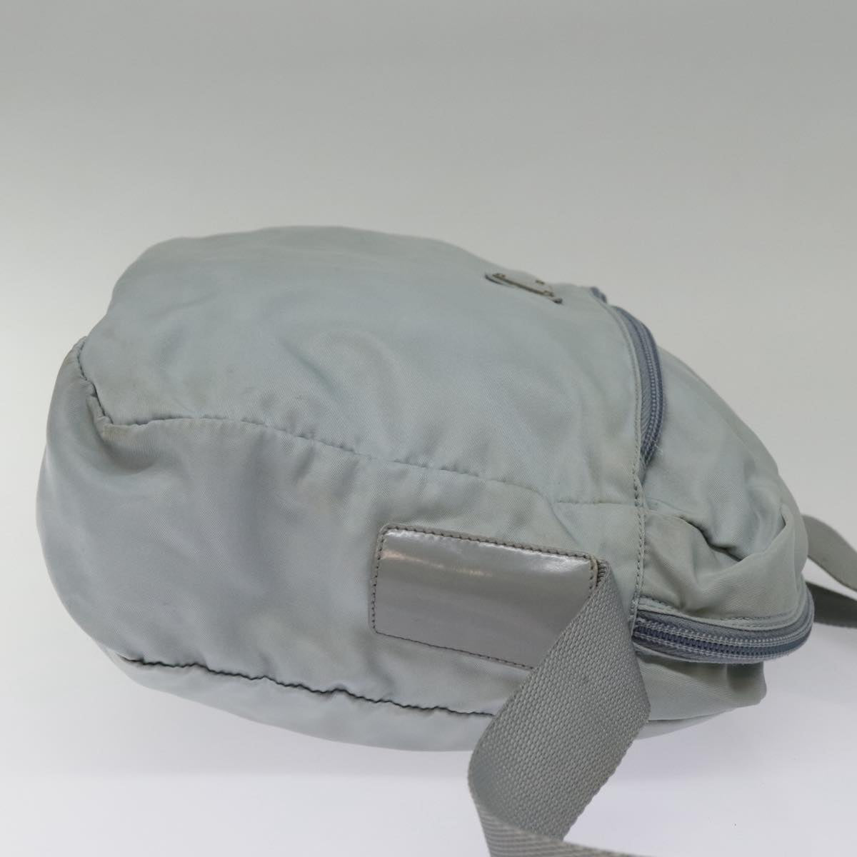 Luxury Prada Shoulder Bag Nylon Light Blue Silver 94616