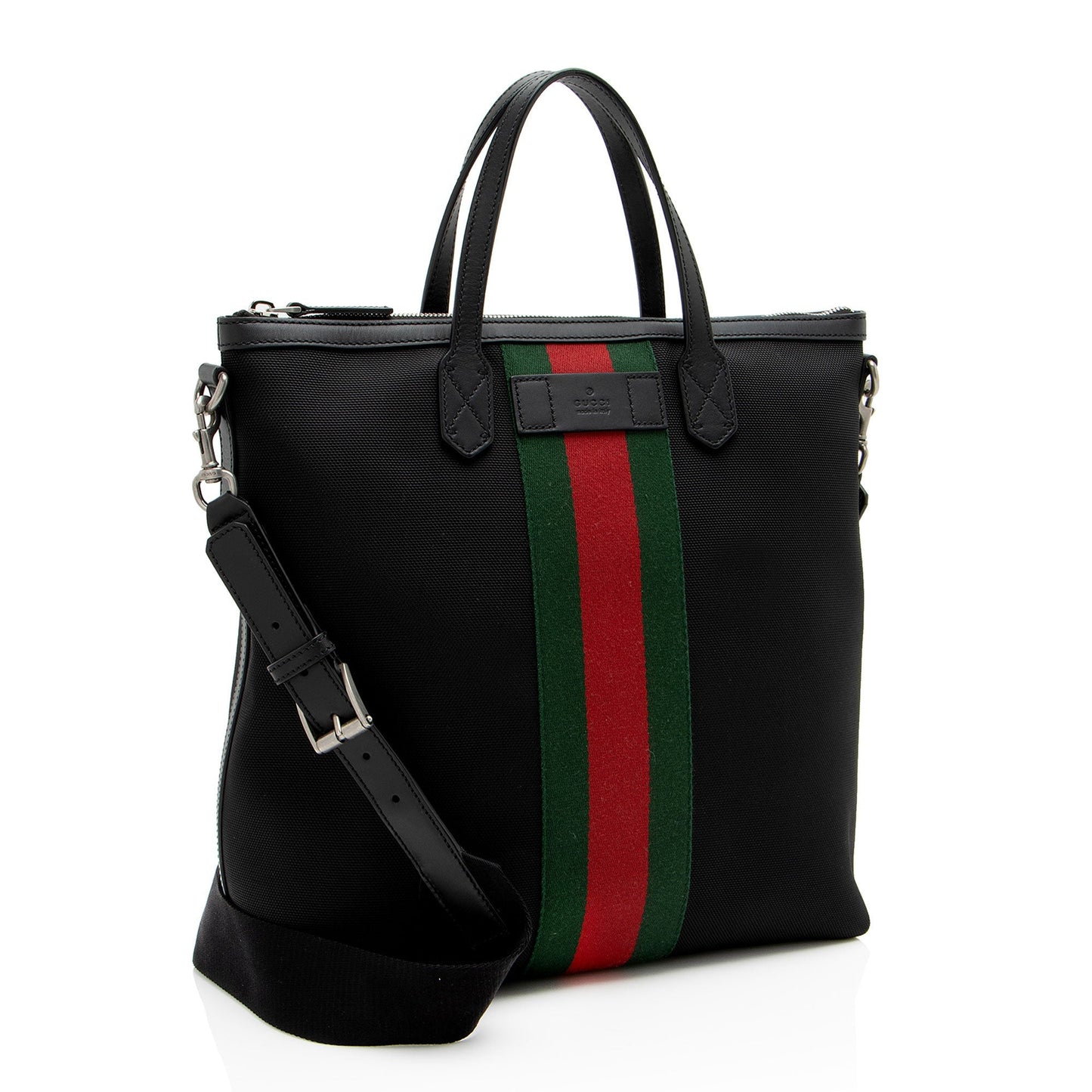 Gucci Techno Canvas Web Vertical Messenger