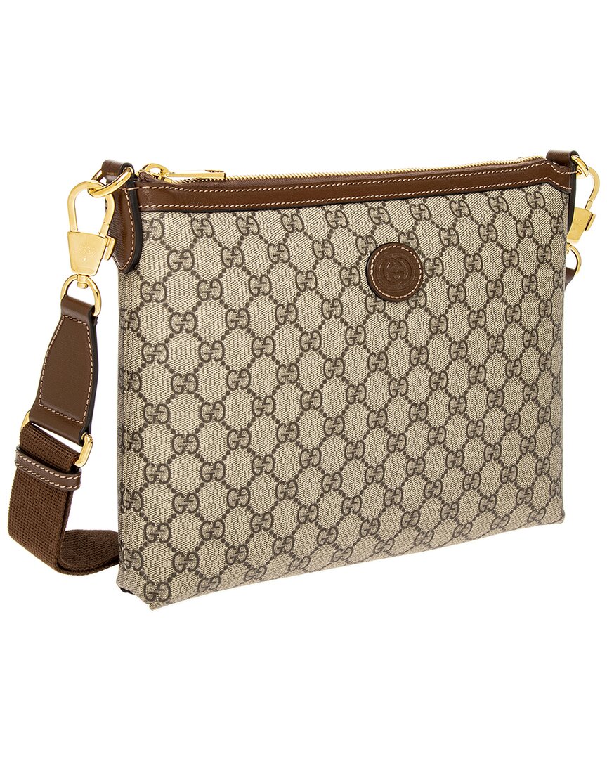 Luxury Gucci Trending 2025 Interlocking G Canvas Messenger Bag