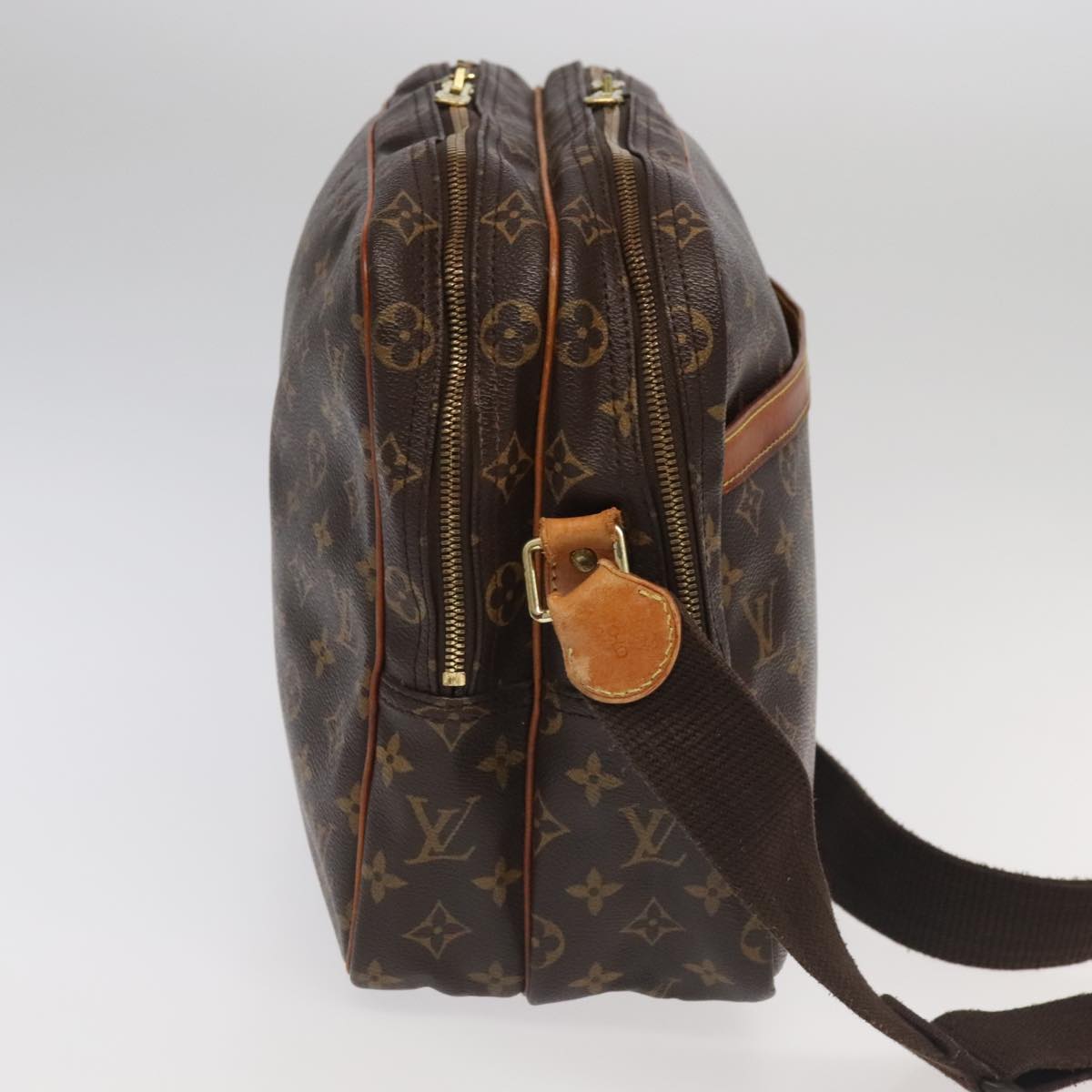 LOUIS VUITTON Monogram Reporter GM Shoulder Bag M45252 LV 95216