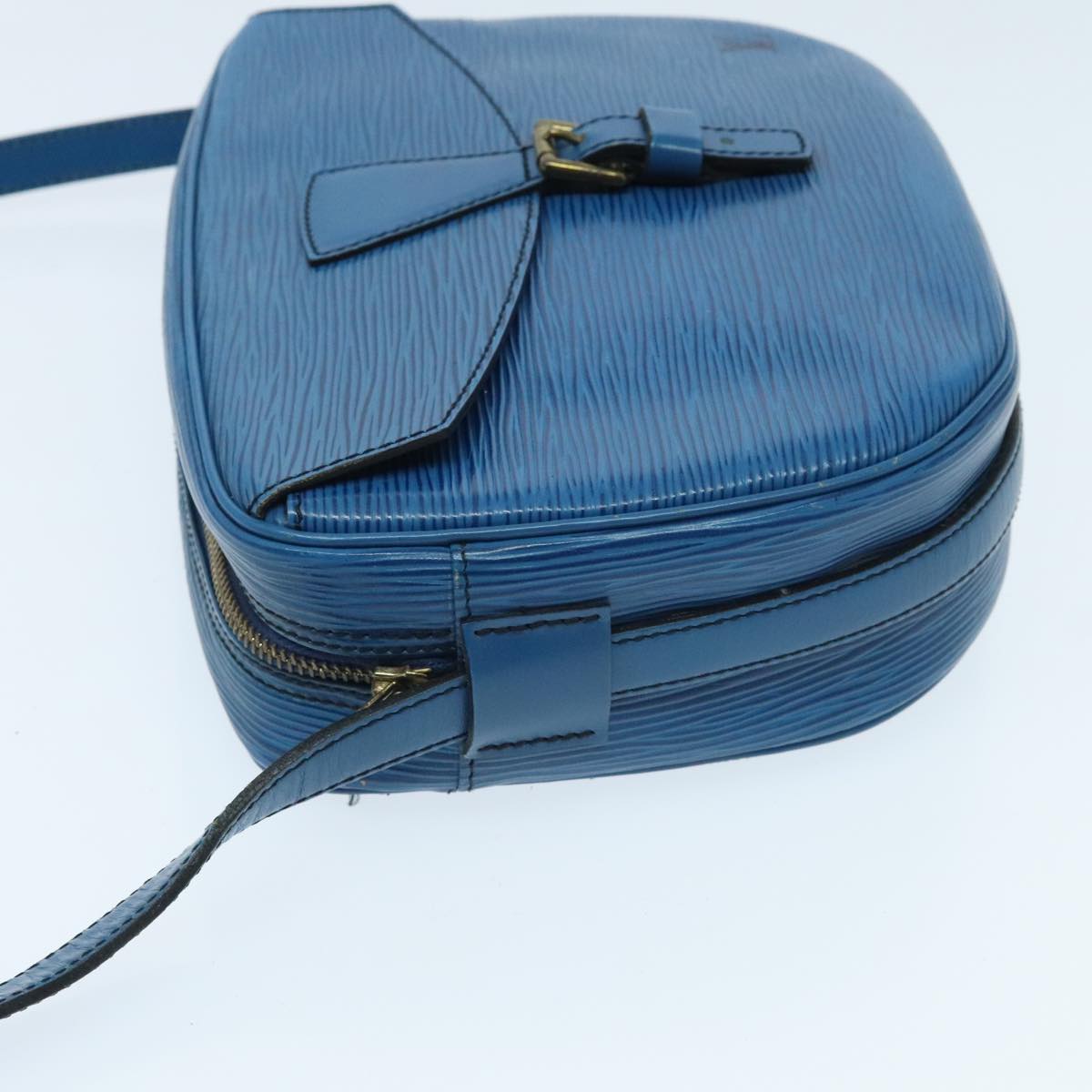 LOUIS VUITTON Epi June Feuille Shoulder Bag Blue M52155 LV 95244