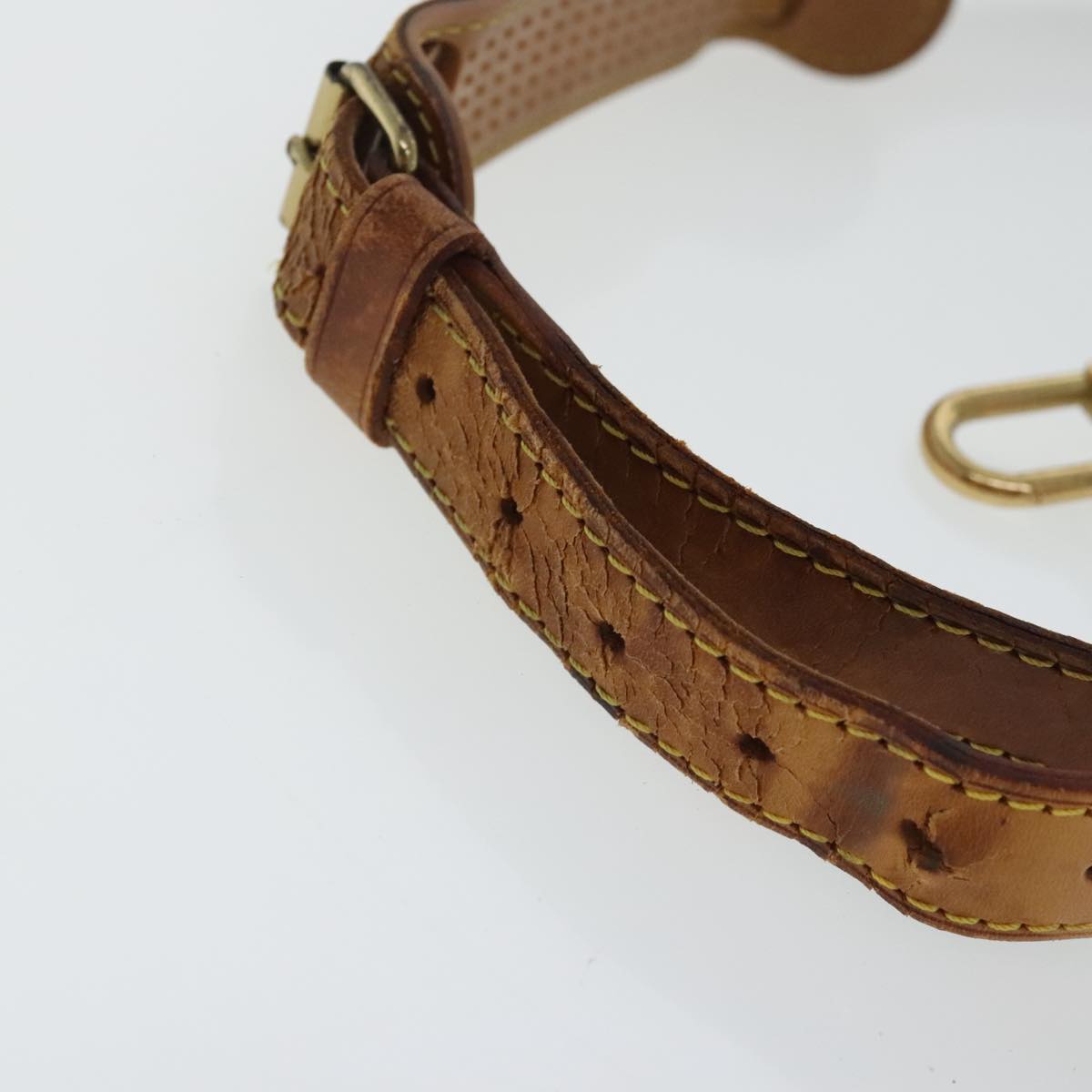 LOUIS VUITTON Adjustable Shoulder Strap Leather 32.3""-39.4"" Beige 95321