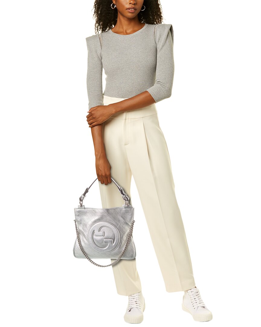 Luxury Gucci Trending 2025 Blondie Small Leather Tote