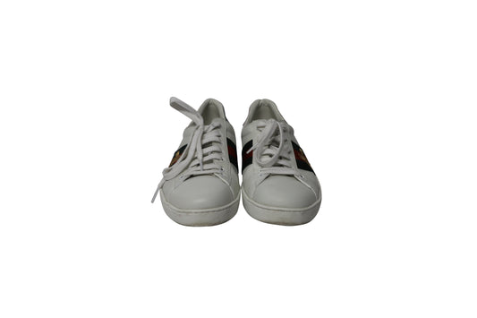 Luxury Gucci Trending 2025 Ace Sneakers in White Leather