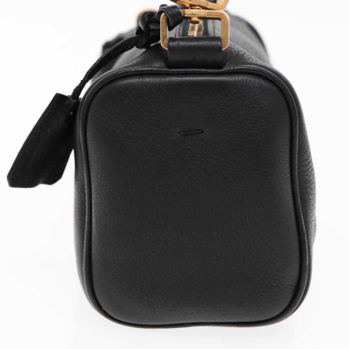 Luxury Prada Shoulder Bag Leather Black Gold 95900