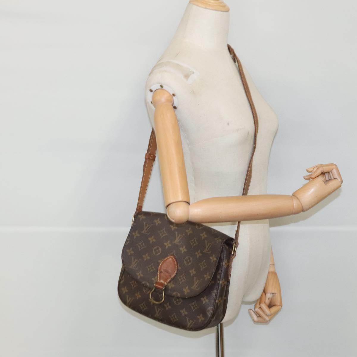 LOUIS VUITTON Monogram Saint Cloud GM Shoulder Bag M51242 LV 96095
