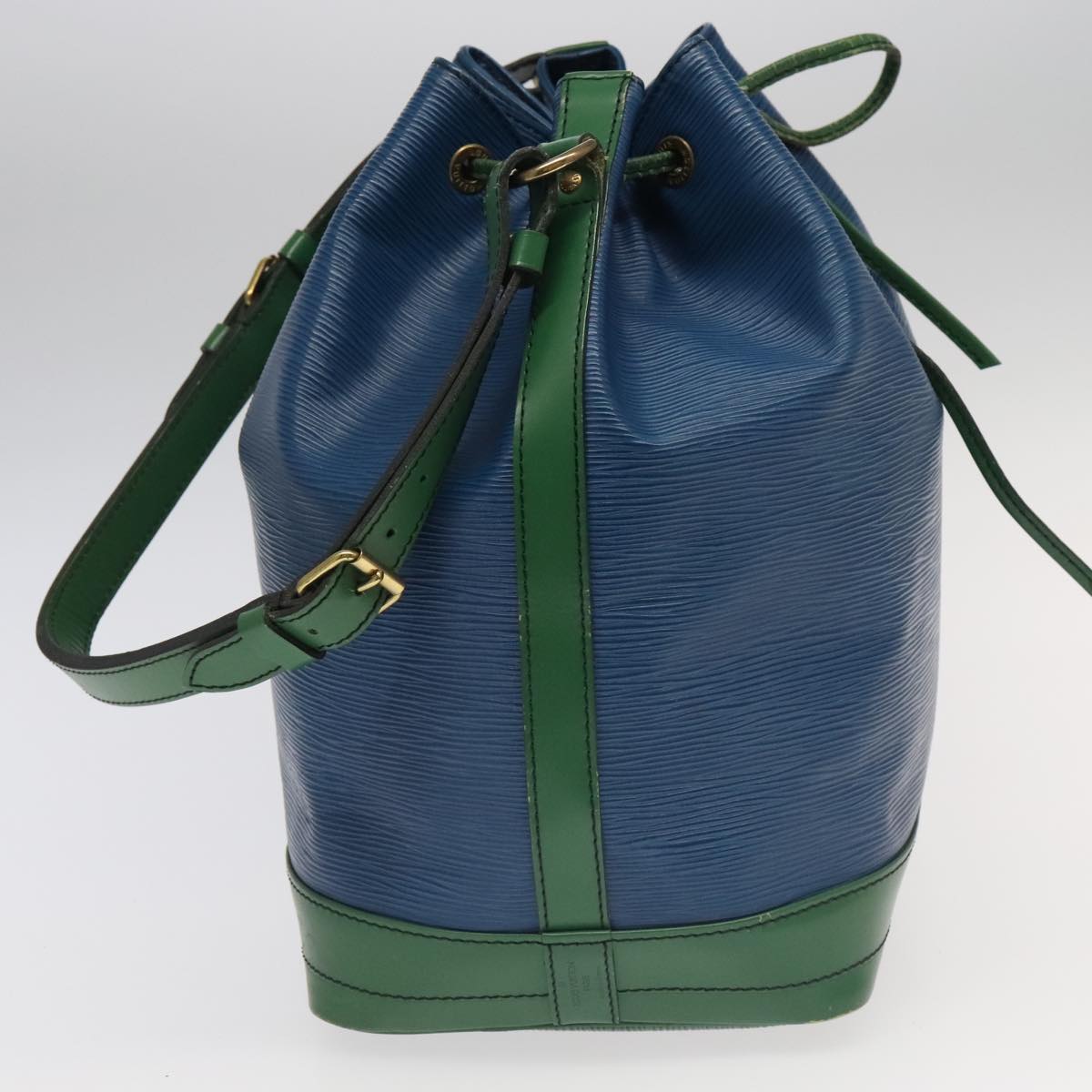 LOUIS VUITTON Epi Noe Shoulder Bag Bicolor Green Blue M44044 LV 96138