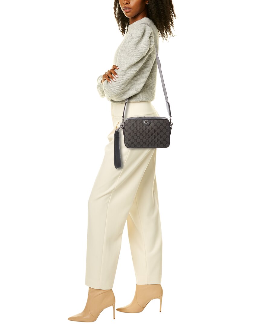 Luxury Gucci Trending 2025 Ophidia GG Supreme Canvas & Leather Shoulder Bag
