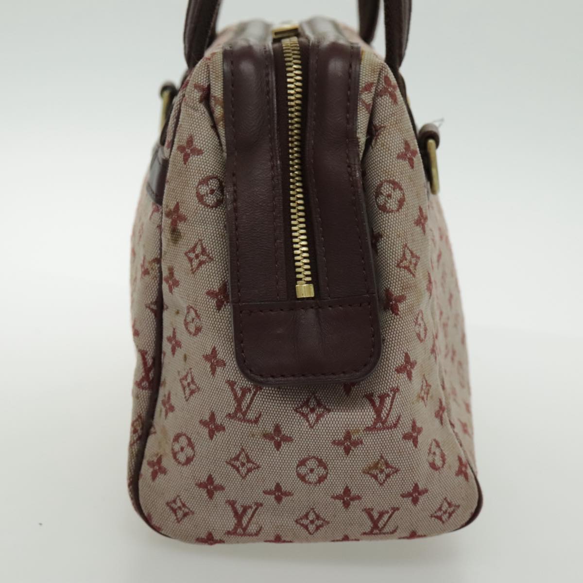LOUIS VUITTON Monogram Mini Josephine PM Hand Bag Red M92216 LV 96441