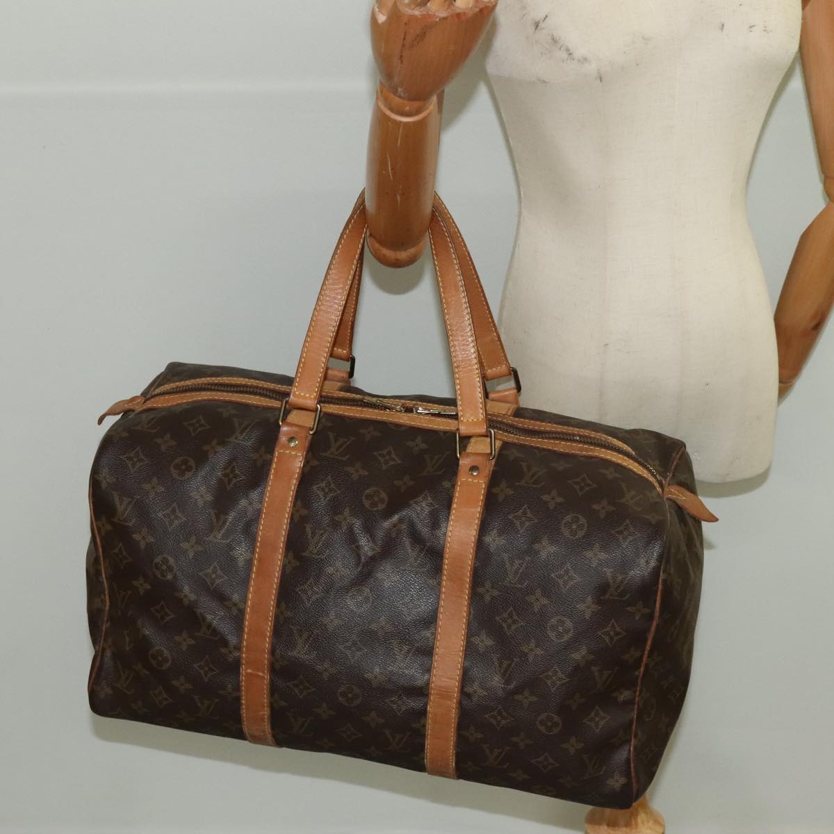 LOUIS VUITTON Monogram Sac Souple 45 Boston Bag M41624 LV 96730