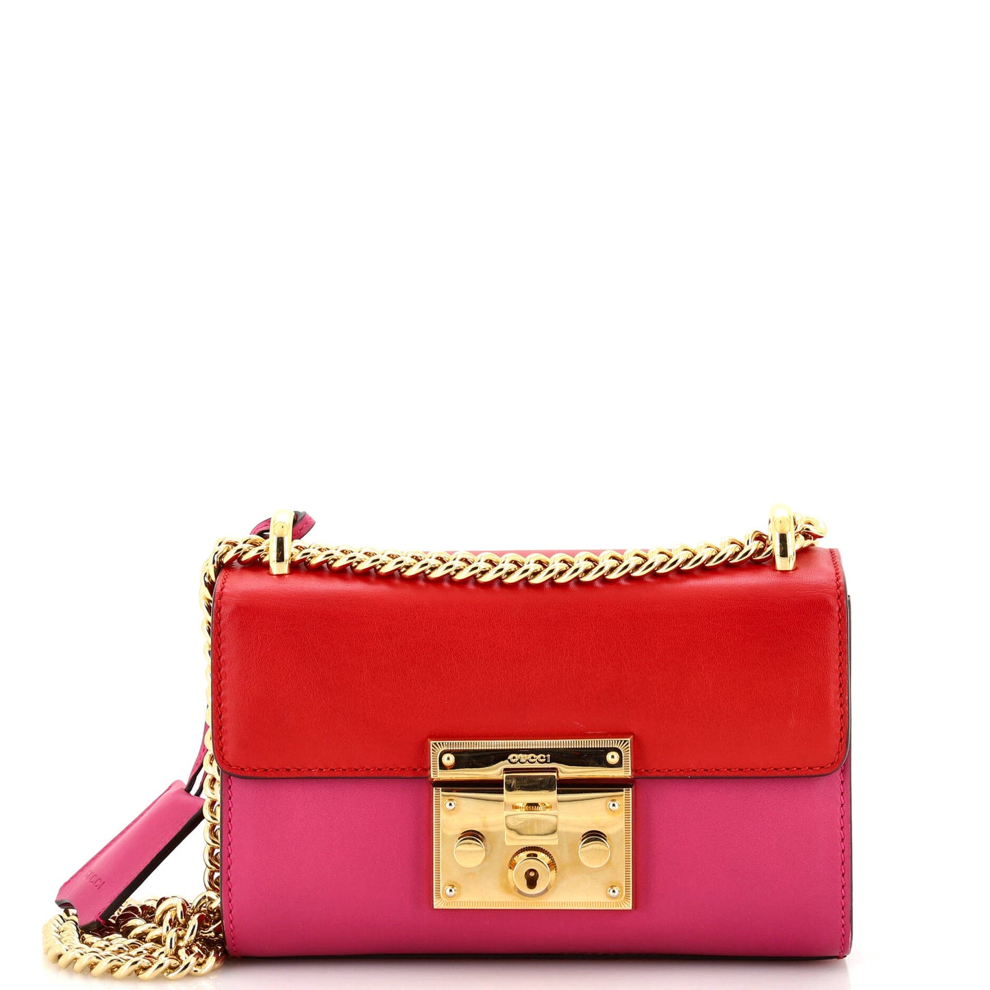 Luxury Gucci Trending 2025 Padlock Shoulder Bag Leather Small