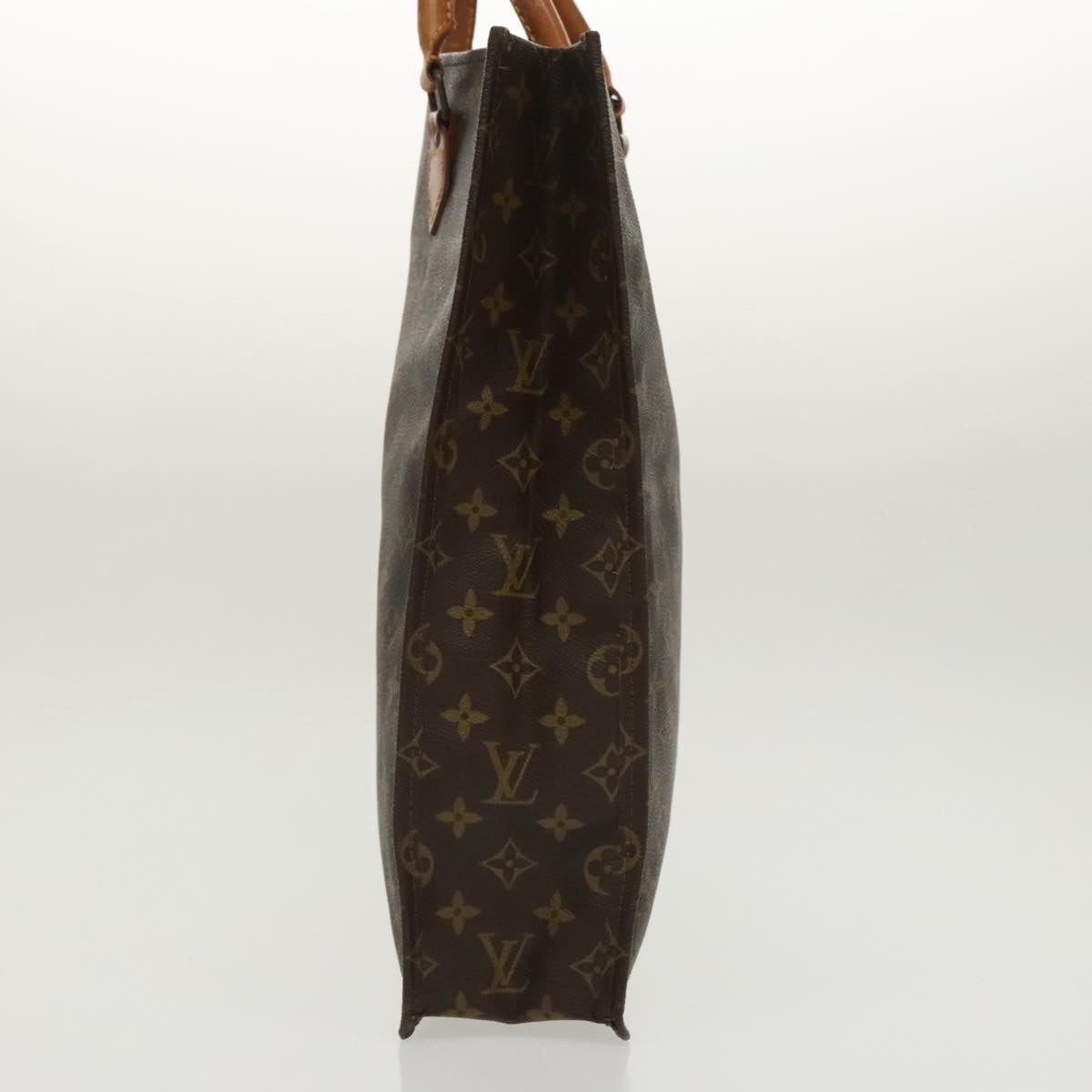 LOUIS VUITTON Monogram Sac Plat Hand Bag M51140 LV 96809