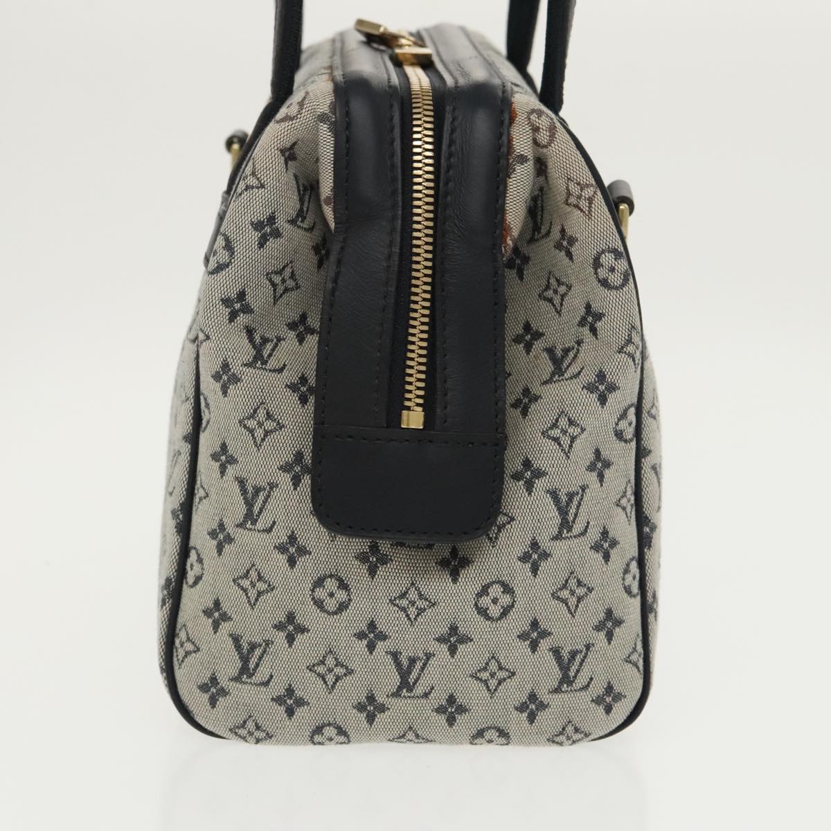 LOUIS VUITTON Monogram Mini Josephine PM Hand Bag Blue M92049 LV 96825