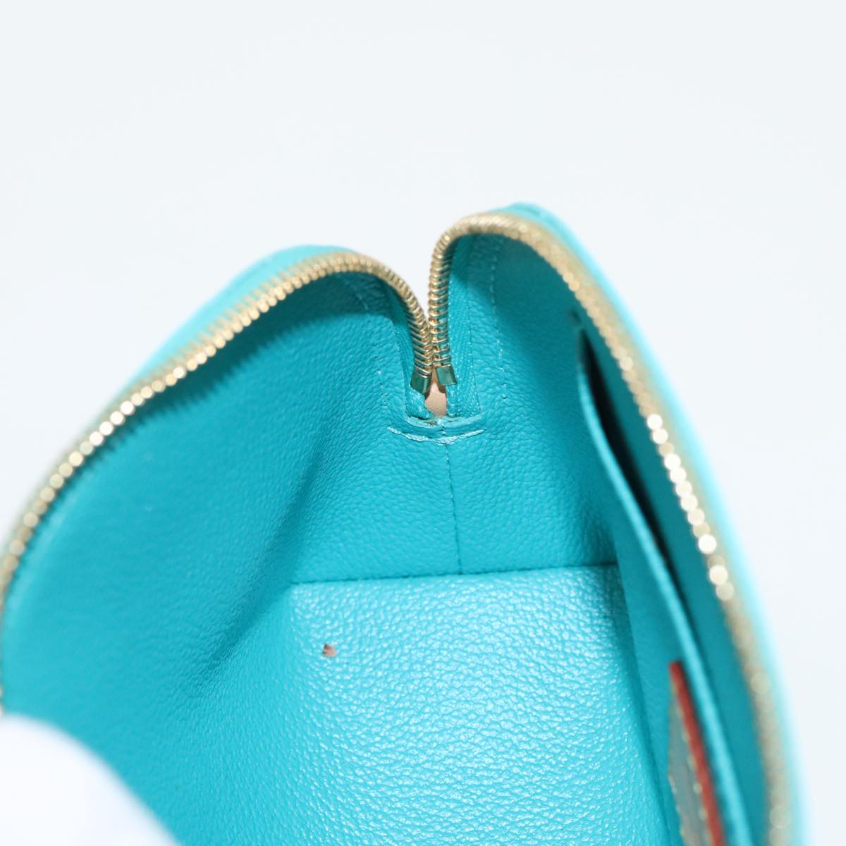 LOUIS VUITTON Monogram Vernis Pochette Cosmetic Pouch Blue Lagon LV 96988A