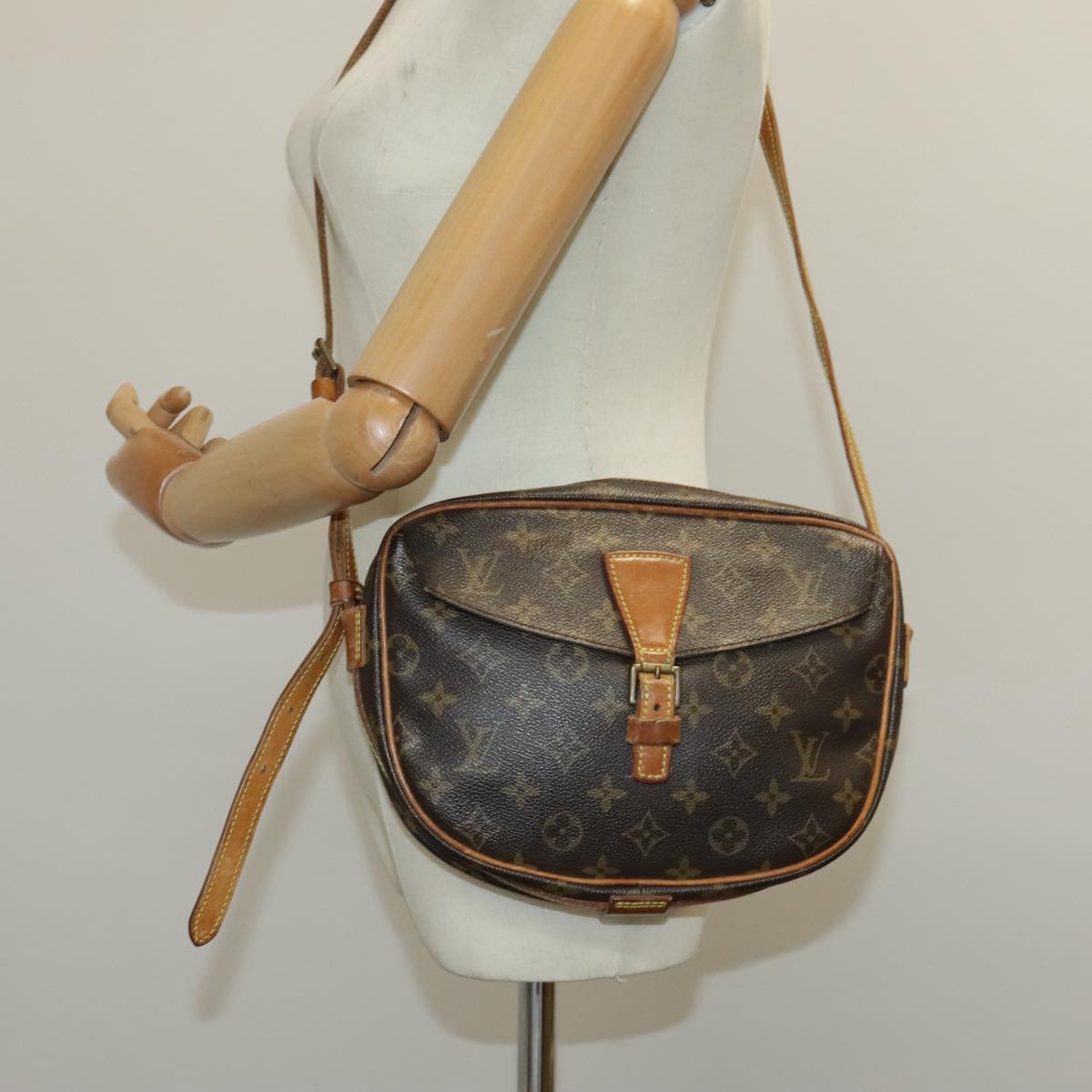 LOUIS VUITTON Monogram Jeune Fille MM Shoulder Bag M51226 LV 97164