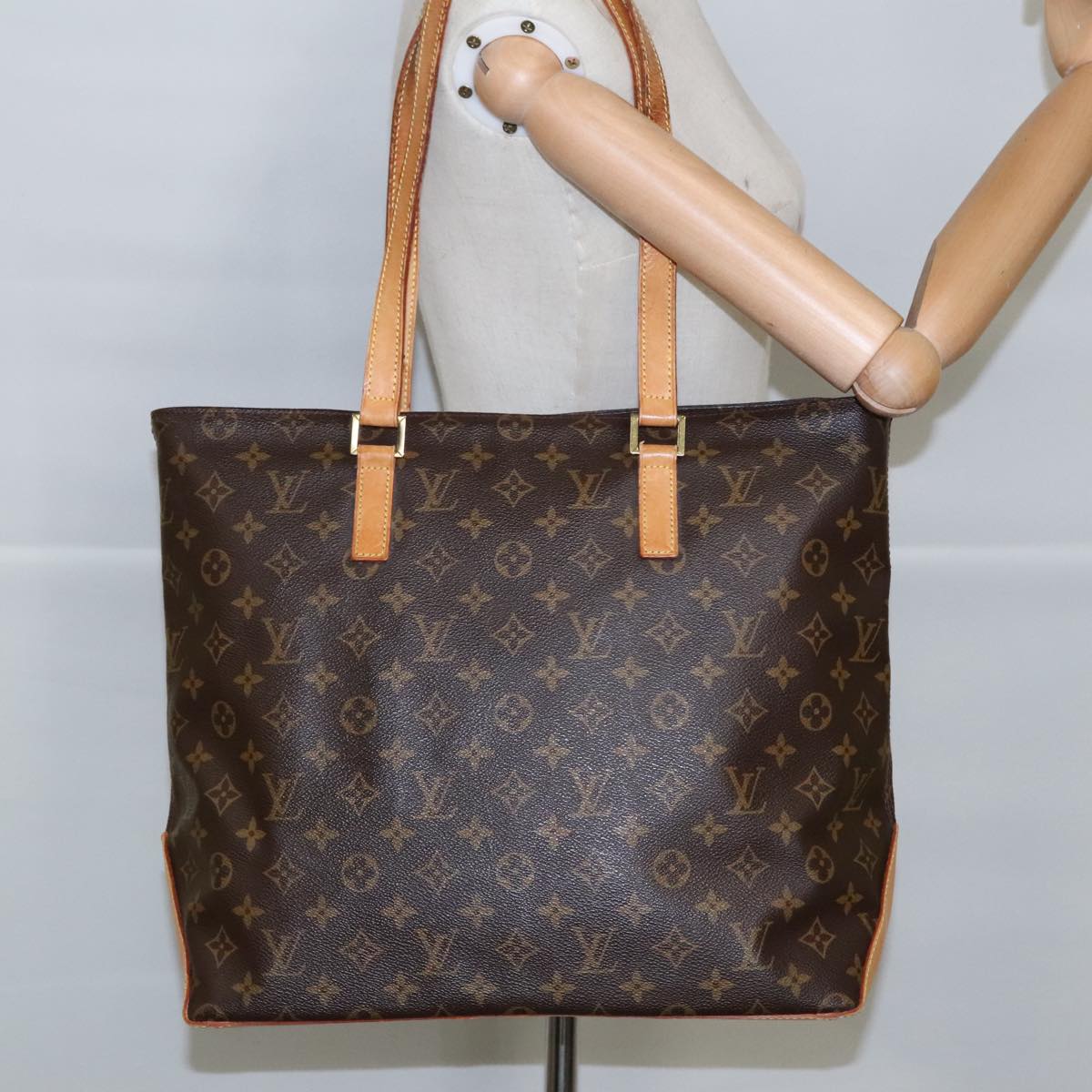 LOUIS VUITTON Monogram Cabas Mezzo Tote Bag M51151 LV 97368