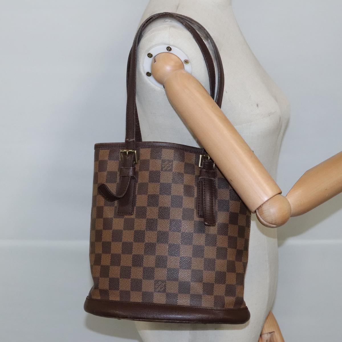 LOUIS VUITTON Damier Ebene Marais Shoulder Bag N42240 LV 97490