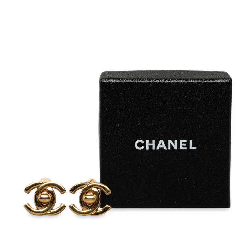 Chanel Vintage Coco Turnrock Motif Earring G CHANEL Ginestapo