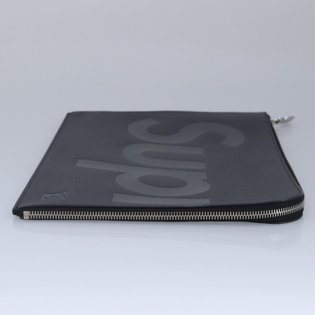 LOUIS VUITTON Epi Supreme Pochette Jules GM Clutch Bag Black LV 98411SA