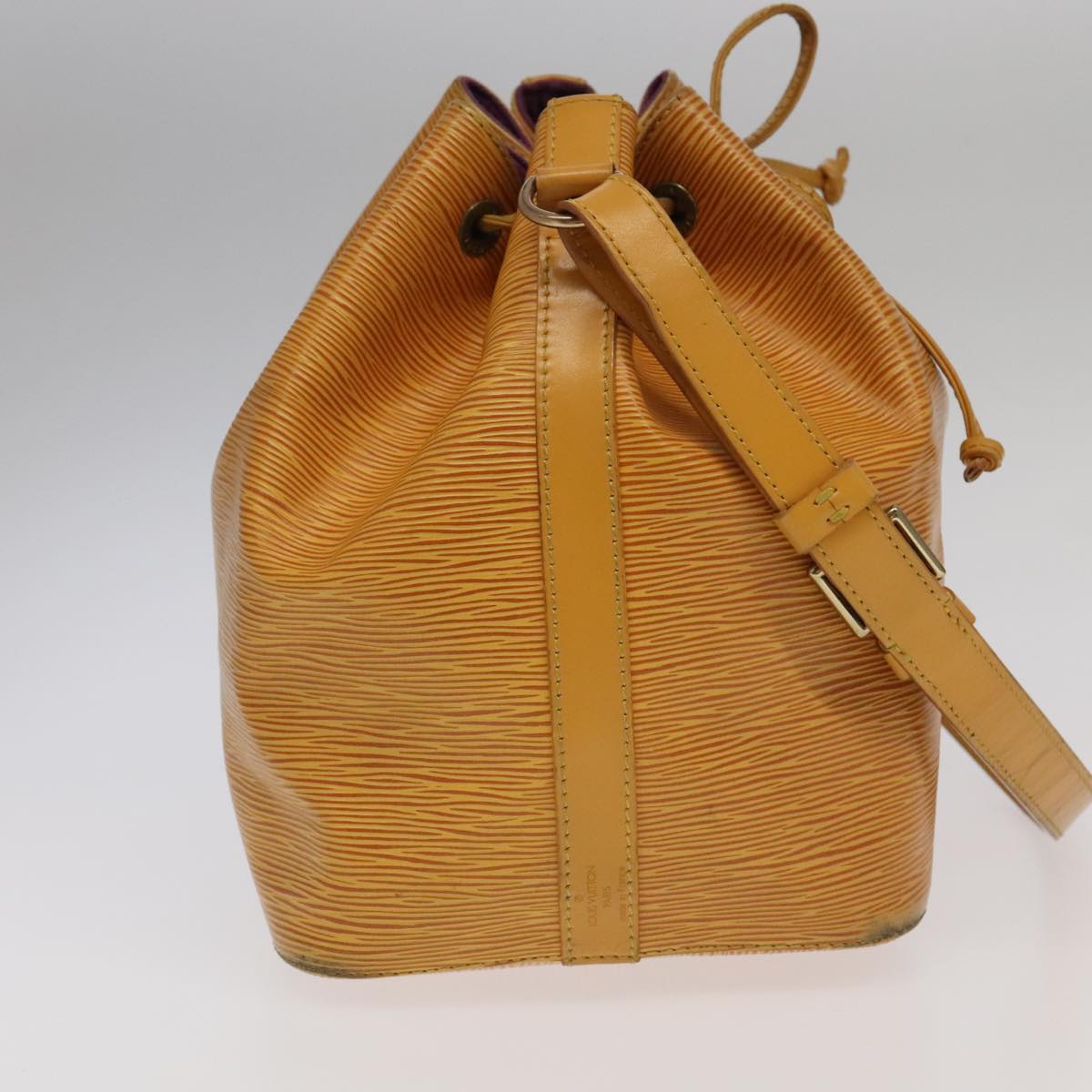 LOUIS VUITTON Epi Petit Noe Shoulder Bag Yellow M44102 LV 98451