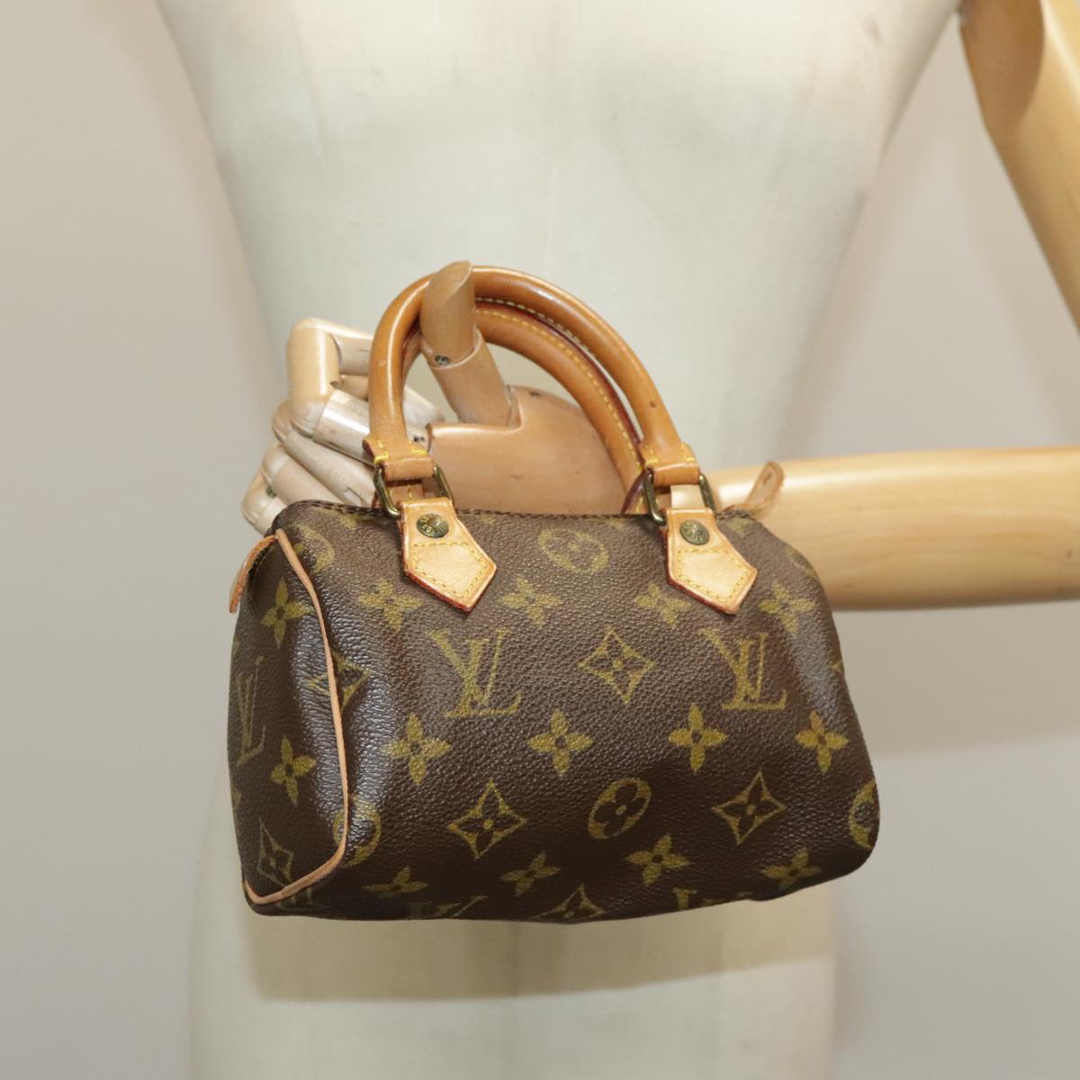 LOUIS VUITTON Monogram Mini Speedy Hand Bag M41534 LV 98647