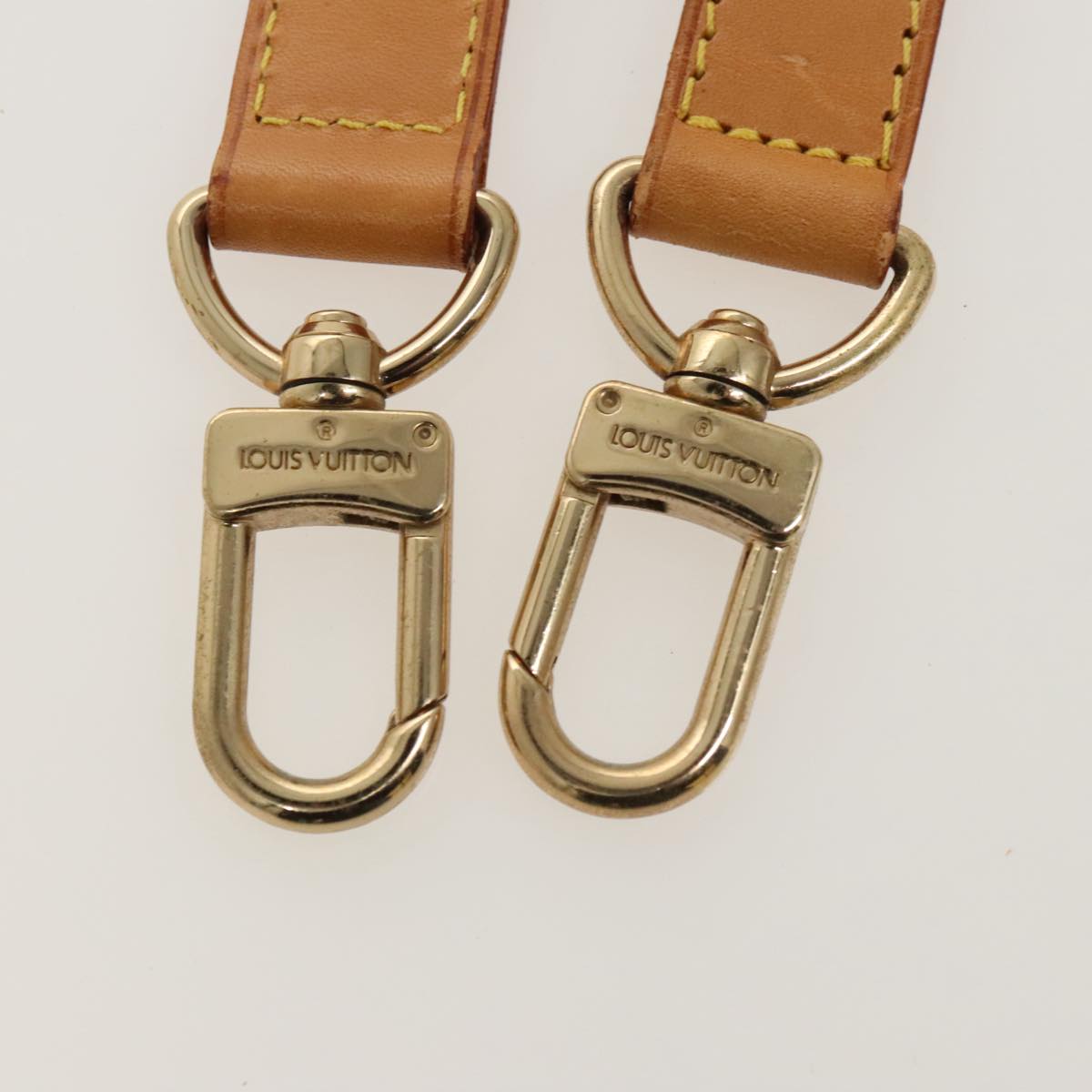 LOUIS VUITTON Adjustable Shoulder Strap Leather 36.2""-43.3"" Beige 98691