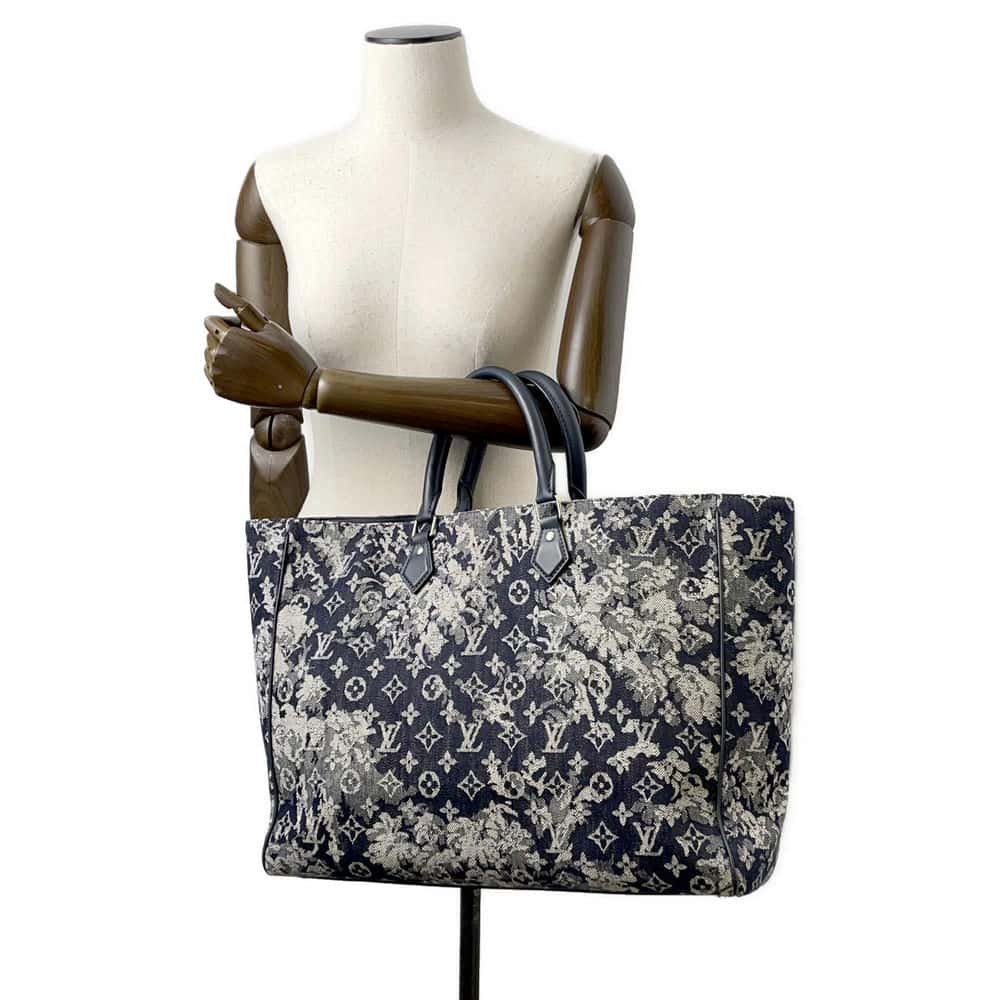 LOUIS VUITTON grand sac Navy M57284 Monogram tapestry