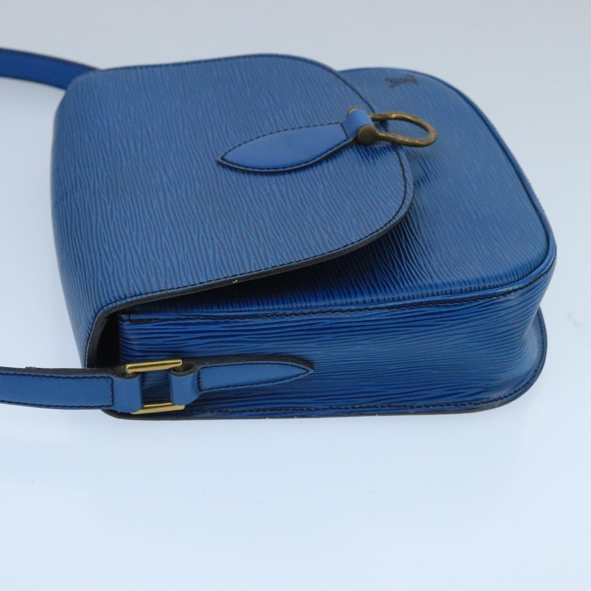LOUIS VUITTON Epi Saint Cloud GM Shoulder Bag Toledo Blue M52195 LV 98957