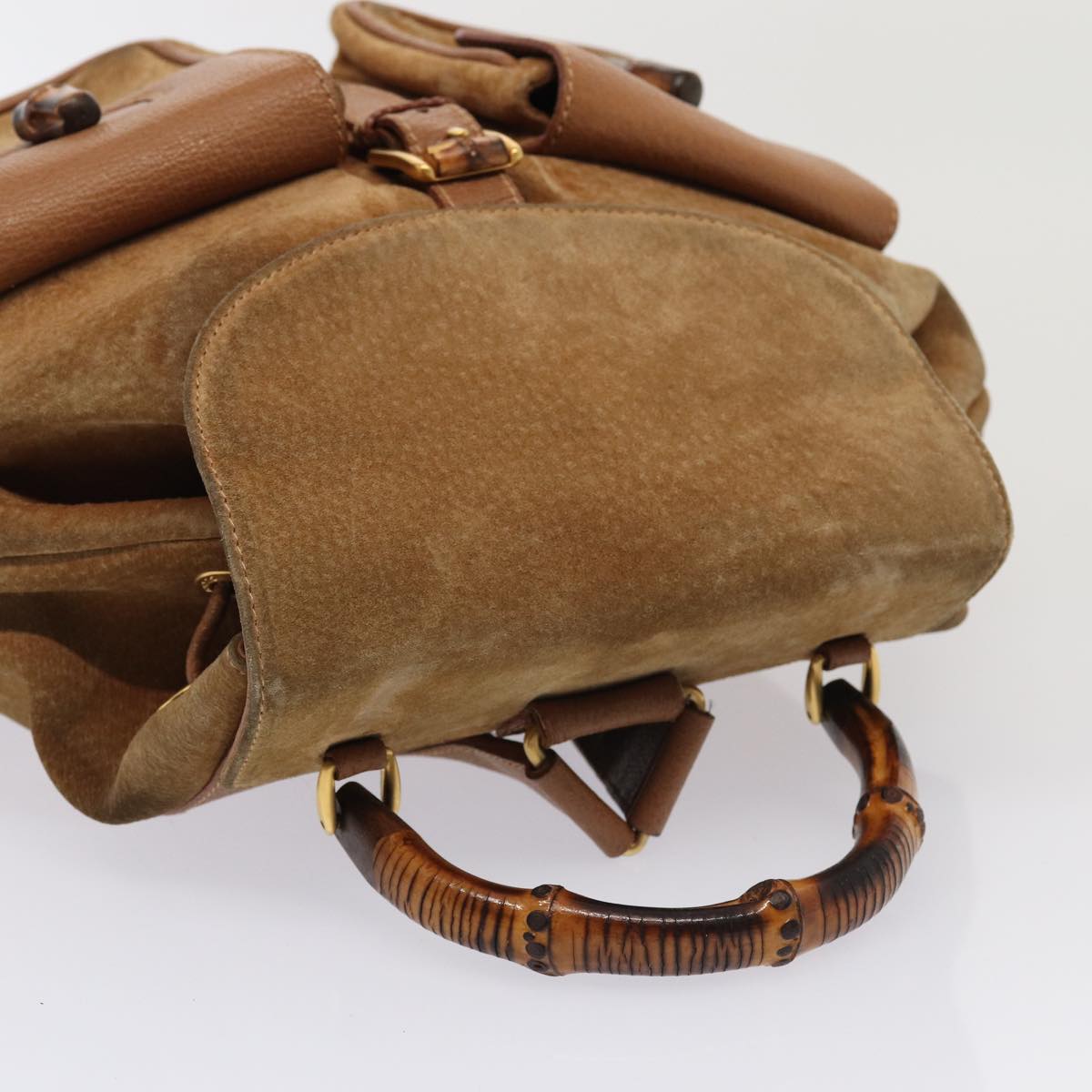 Luxury Gucci Trending 2025 Bamboo Suede Backpack Bag