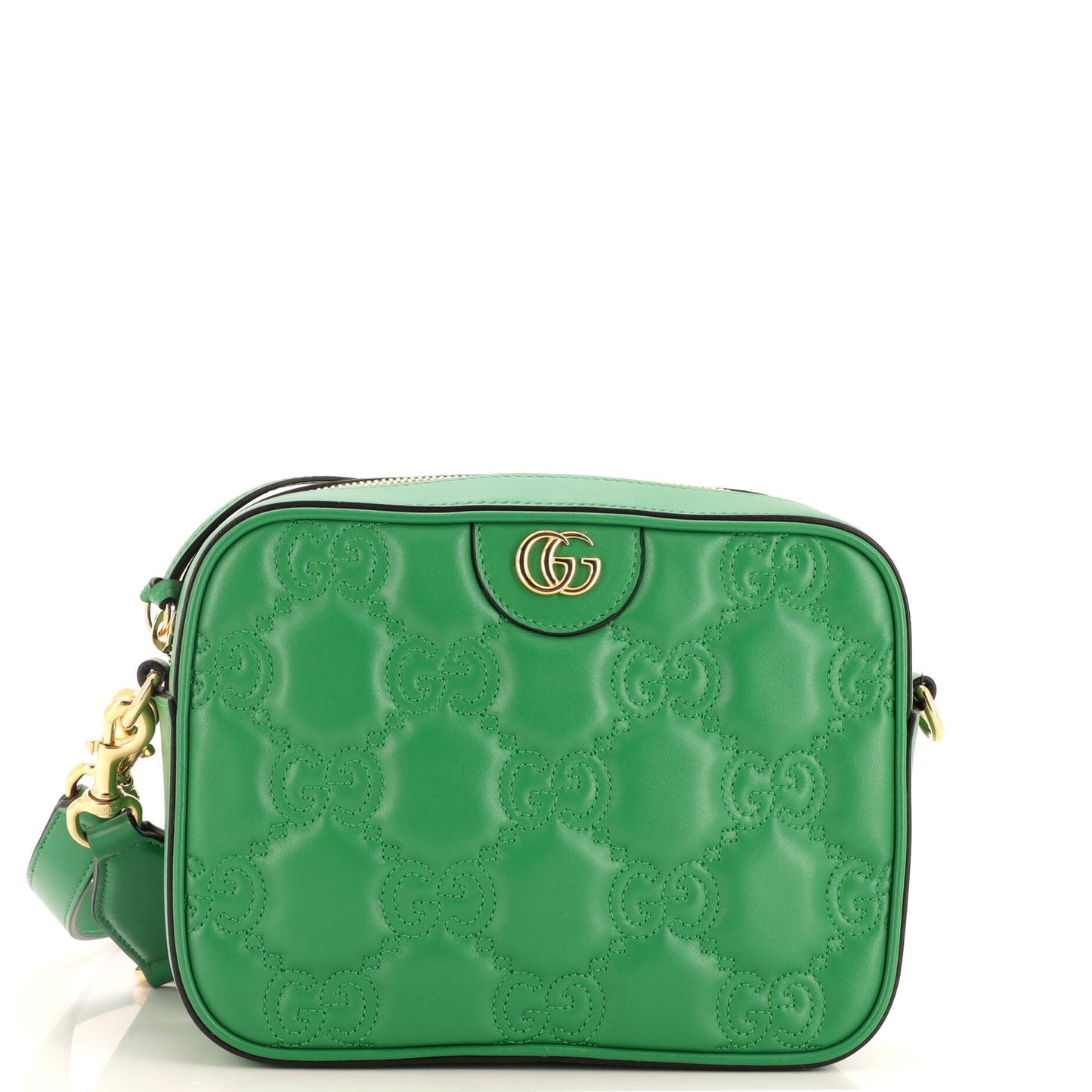 Luxury Gucci Trending 2025 Zip Camera Bag GG Matelasse Leather Small