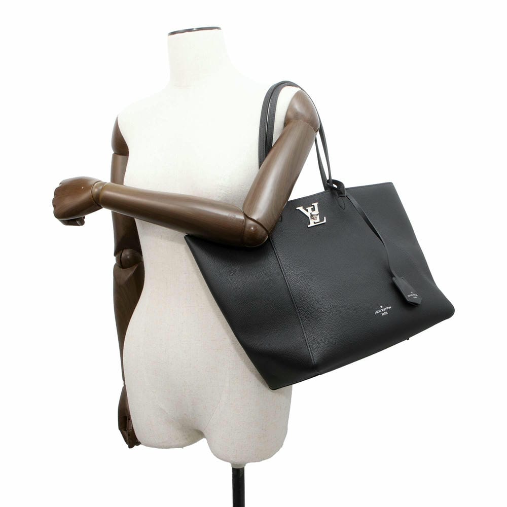 LOUIS VUITTON Lockme Cabas Noir M42291 Calf Leather